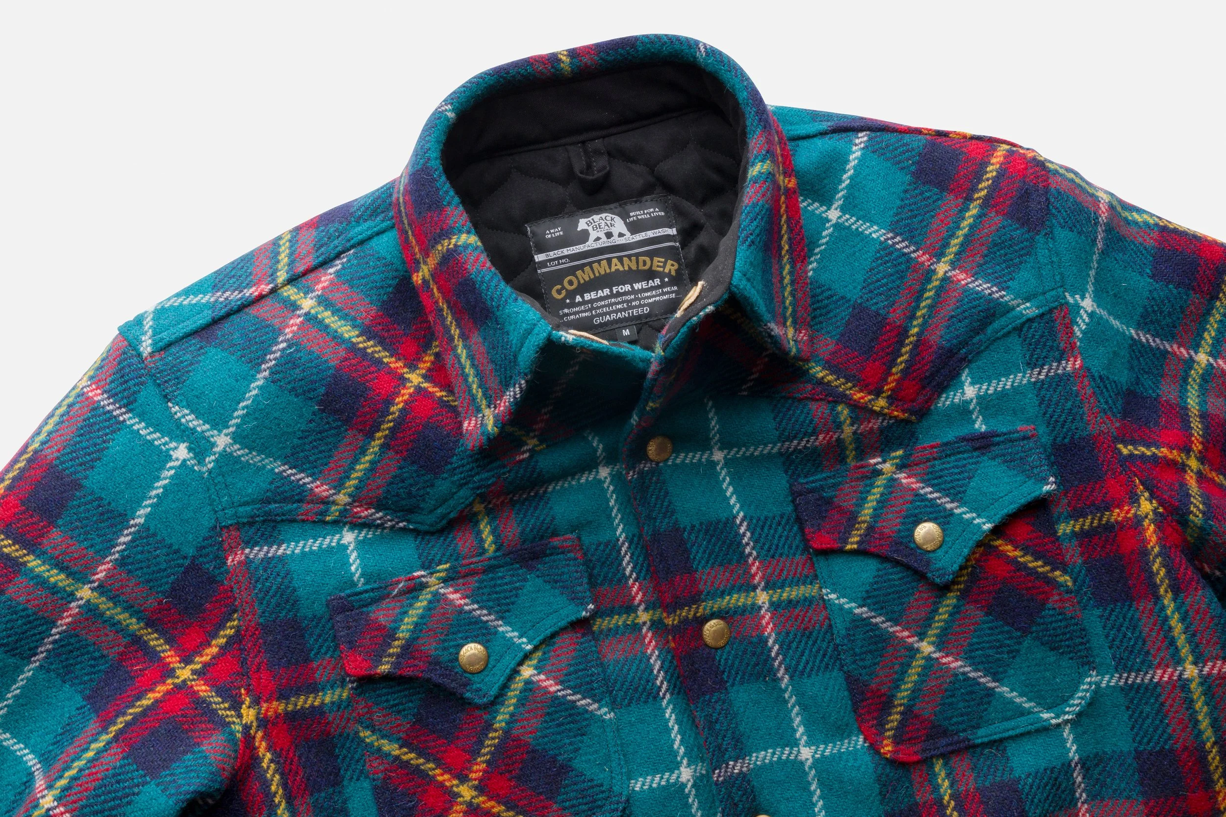 レア ファイブブラザー BACKDROP Harris Tweedトリプルコラボ the BLACK BEAR BRAND psychedelic blue hand woven Harris Tweed